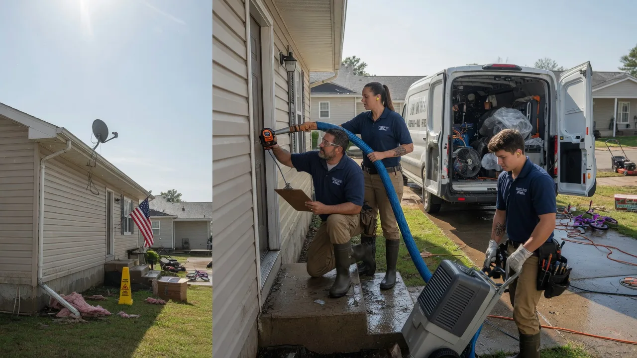 Ceiling Water Damage Restoration in Enid, MS near me